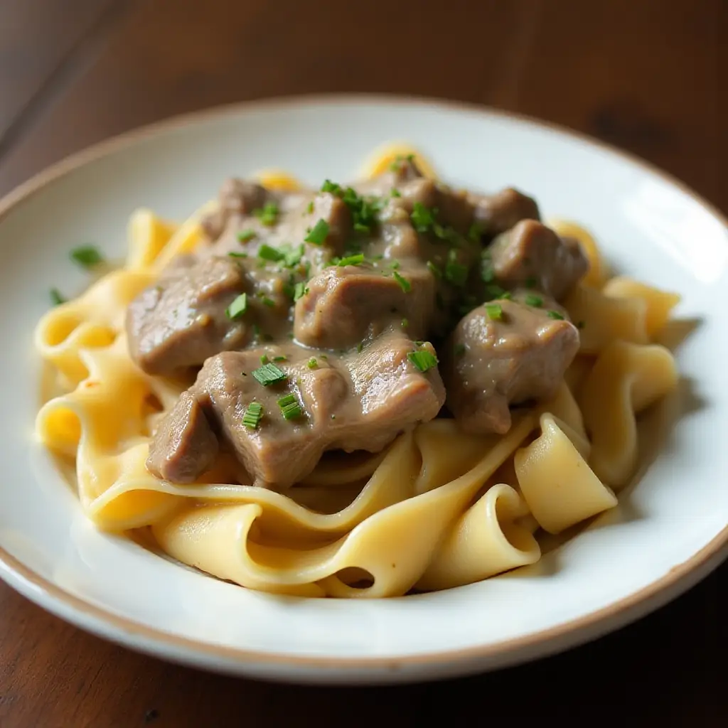 Daria's Slow Cooker Beef Stroganoff
