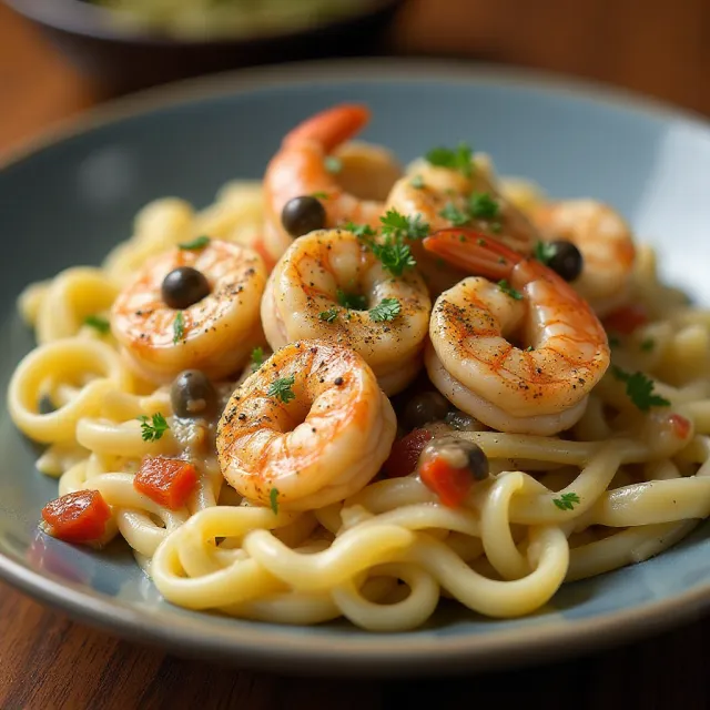 Blackened Shrimp Stroganoff