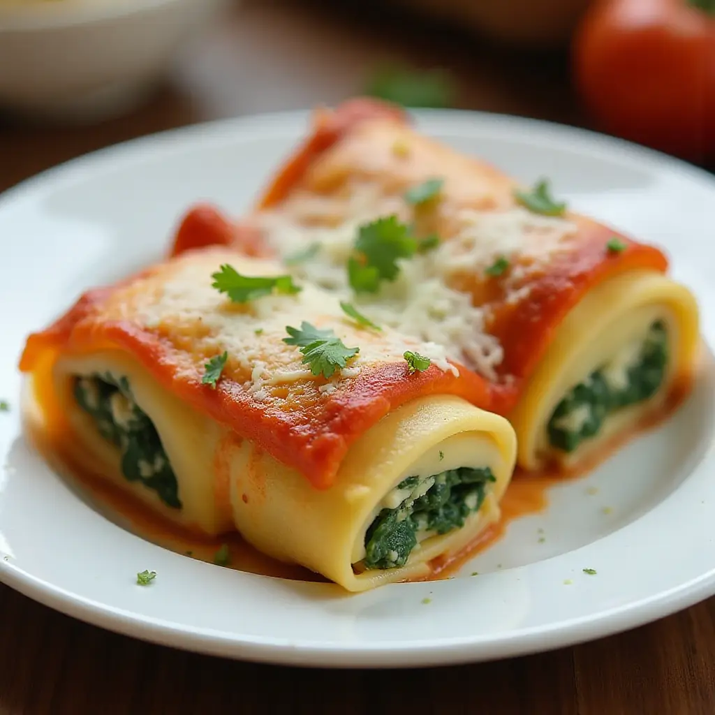 Lasagna Alfredo Roll Ups