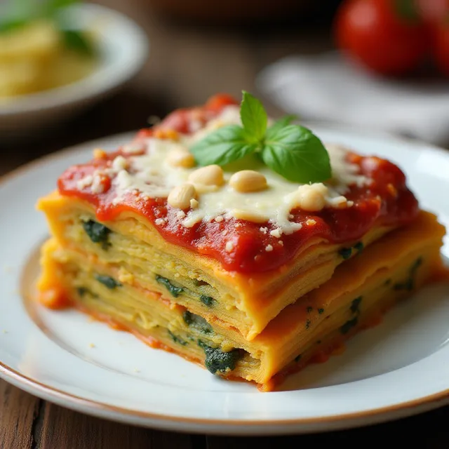 Pesto Polenta Lasagna