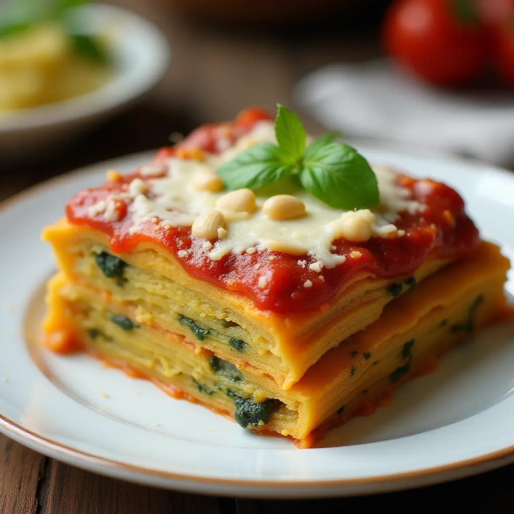 Pesto Polenta Lasagna