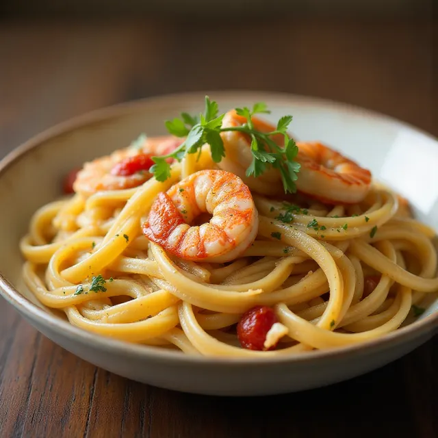 Linguine with Seafood and Sundried Tomatoes