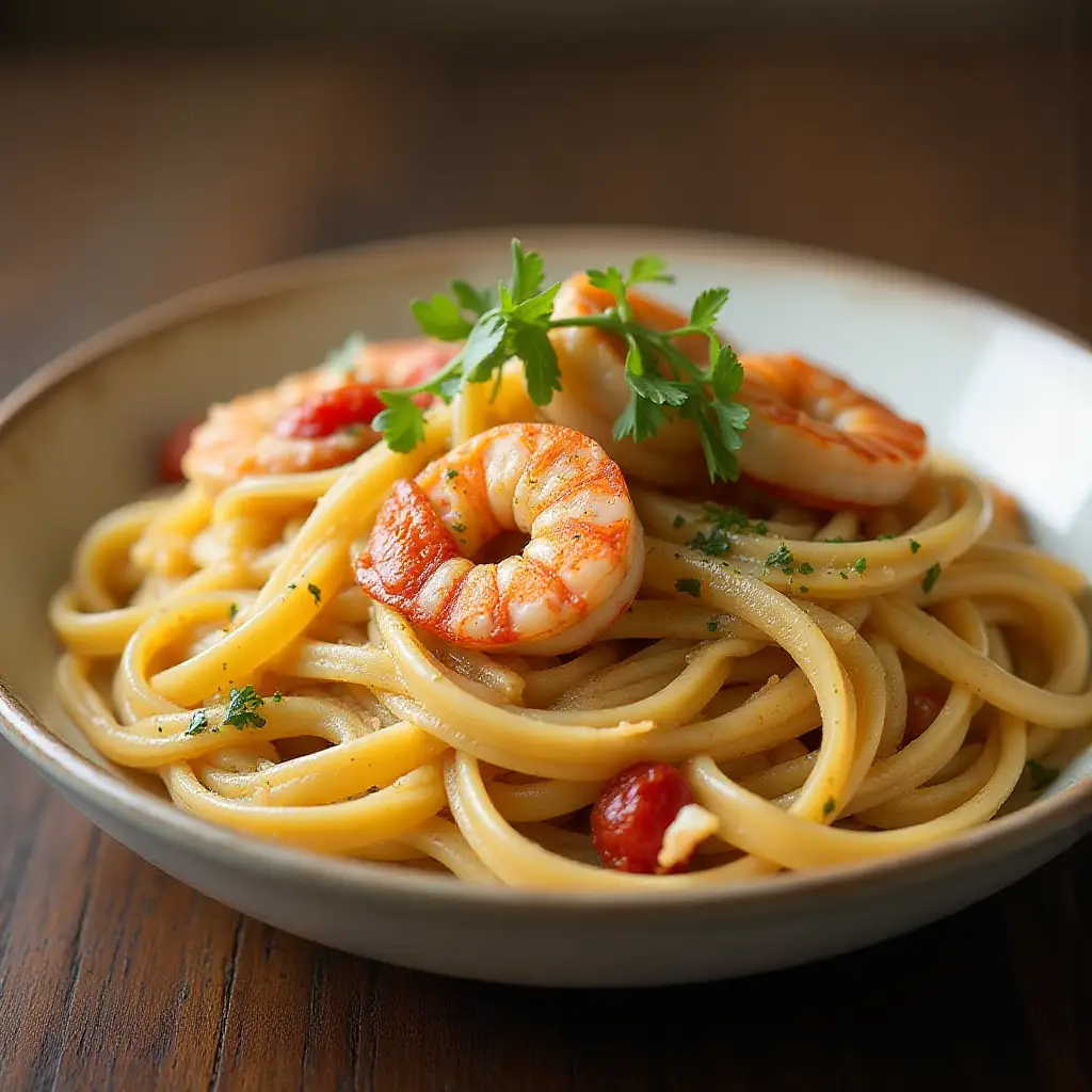 Linguine with Seafood and Sundried Tomatoes