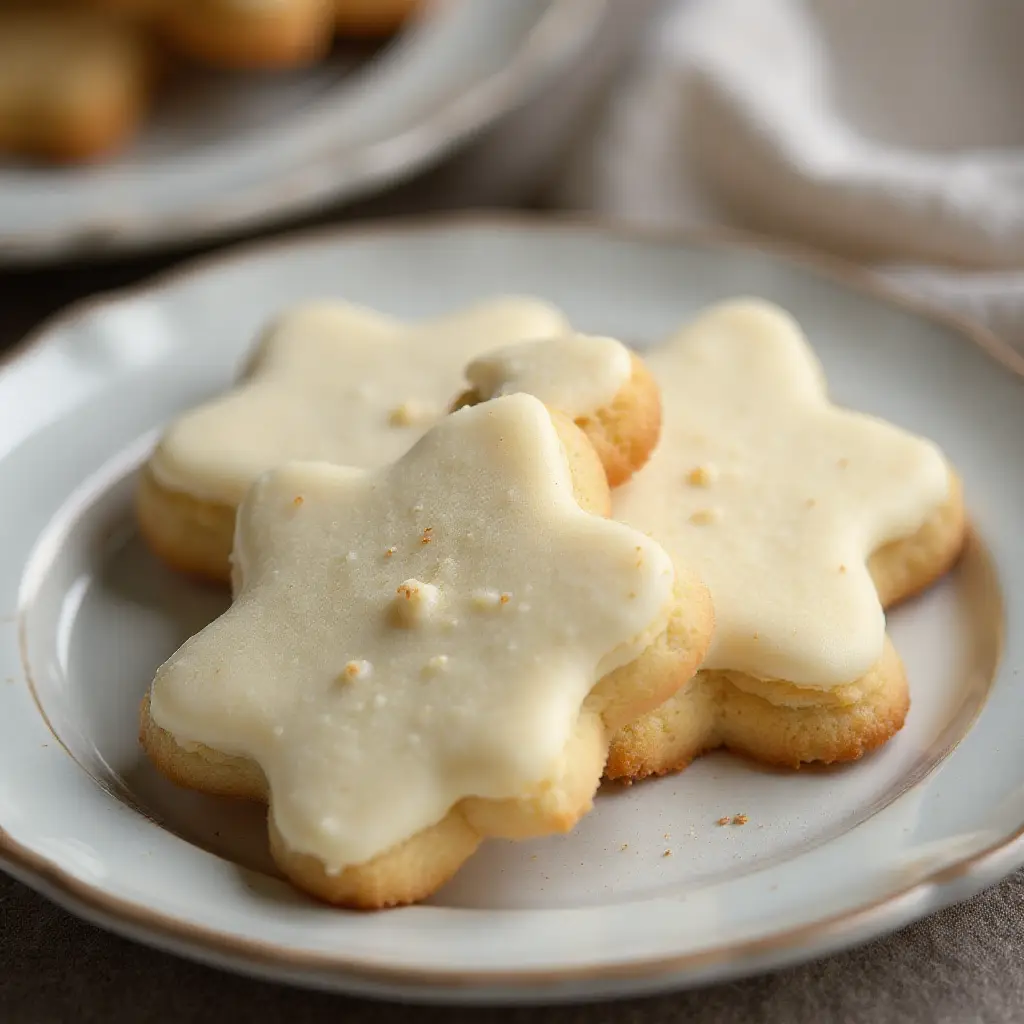 Butter Cookies with Buttercream Frosting