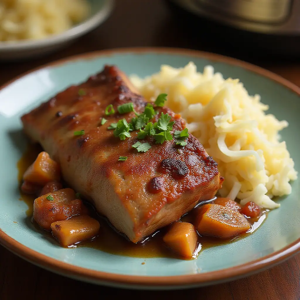Homestyle Kalua Pork with Cabbage in a Slow Cooker