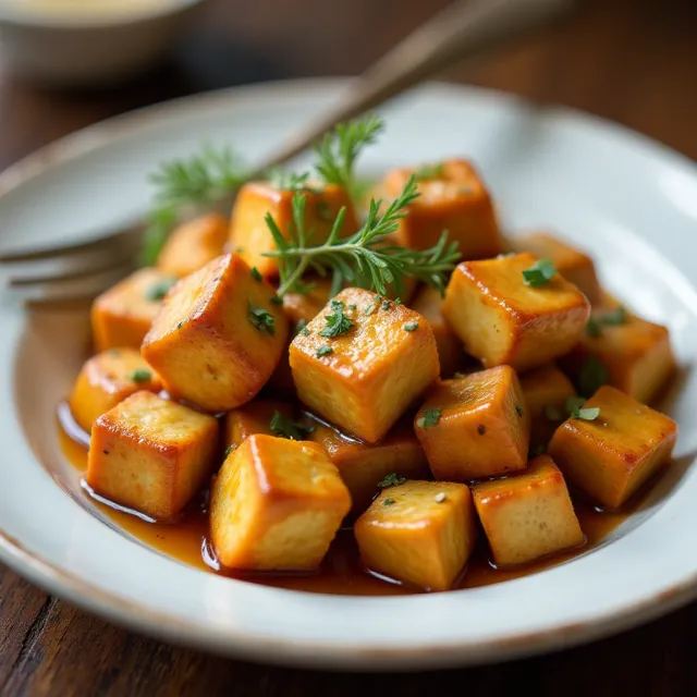 Maple Glazed Tofu