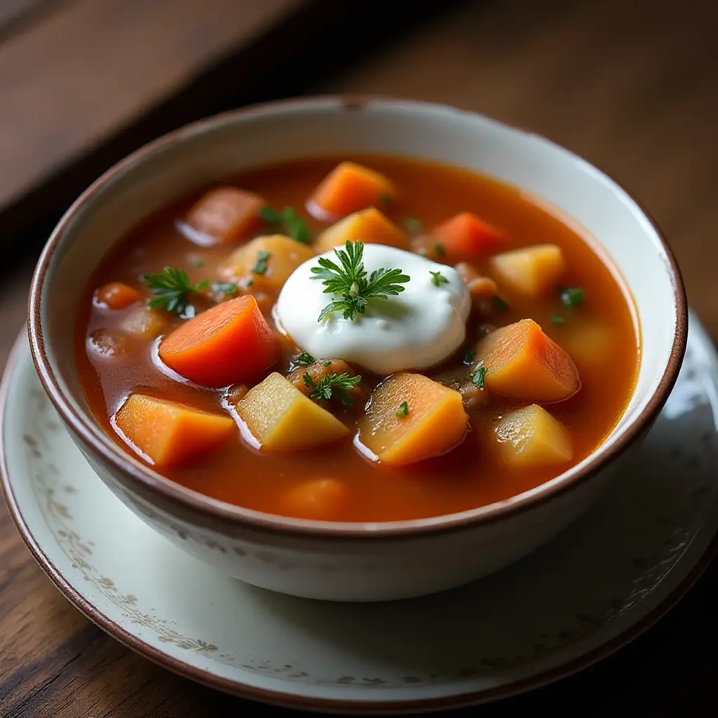 Cabbage Borscht Mennonite Soup