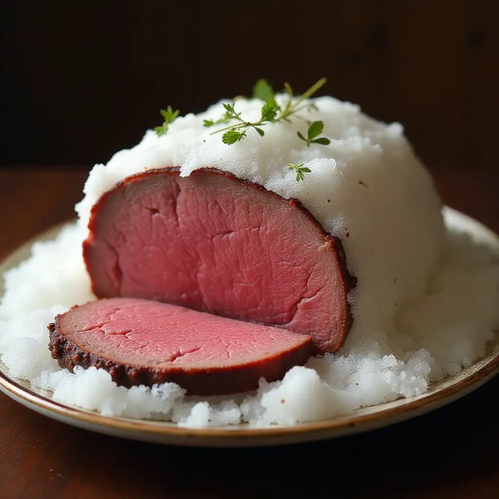 Rock Salt Roast Prime Rib