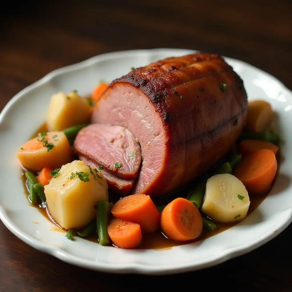 Irish Boiled Ham Dinner
