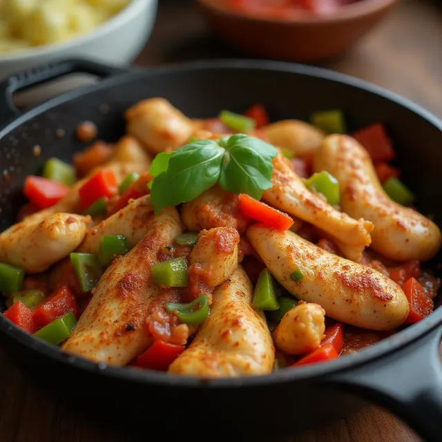 Easy Chicken and Bell Pepper Fajitas