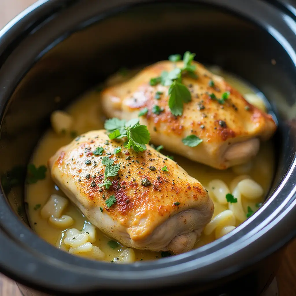 Slow Cooker Greek Yogurt Chicken