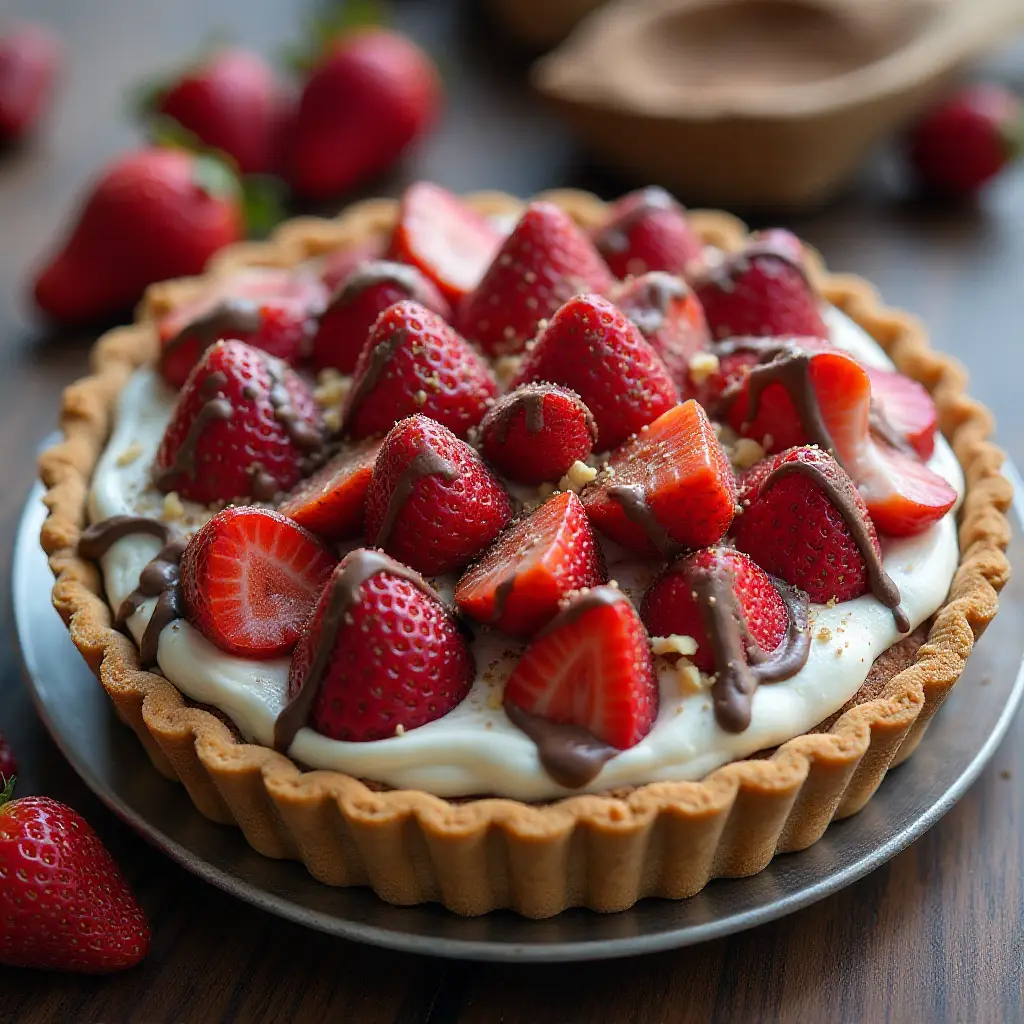 Chocolate-Covered Strawberry Pie