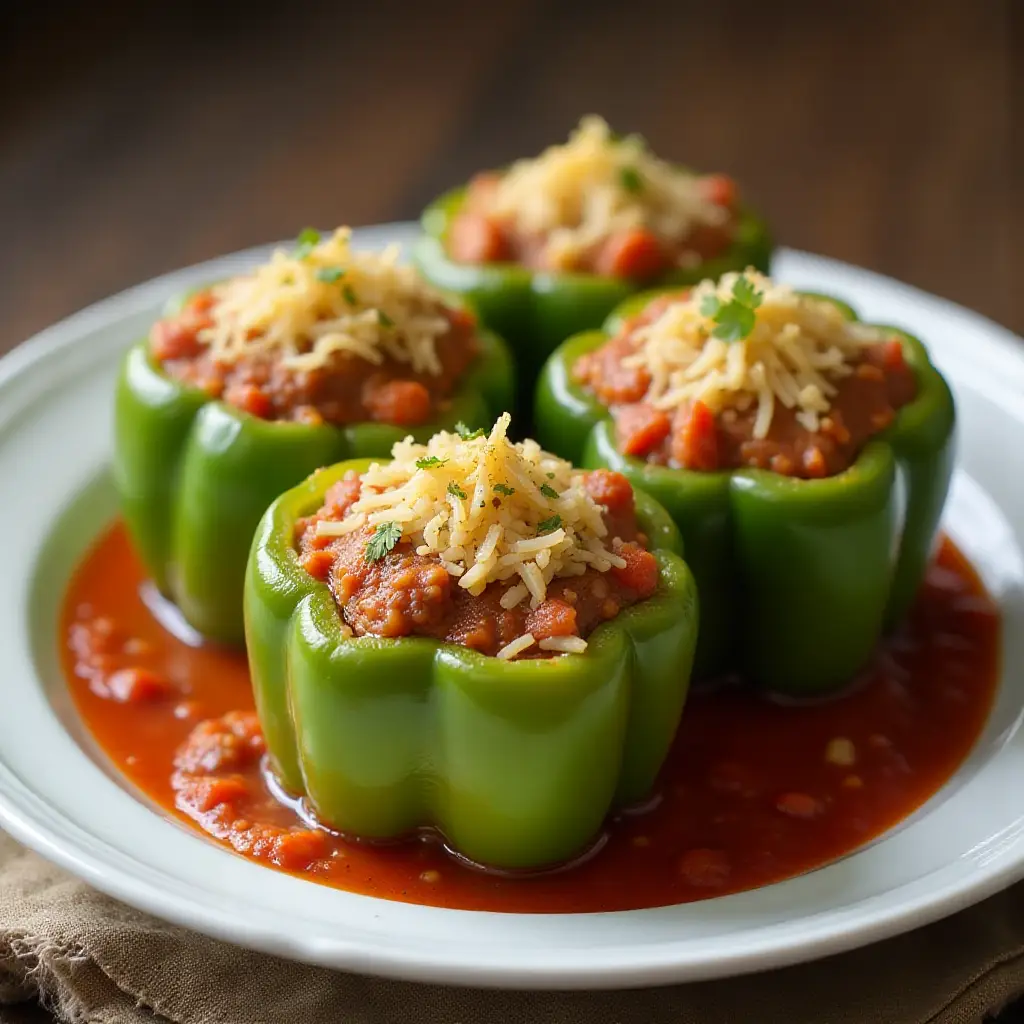 Saucy Stuffed Peppers