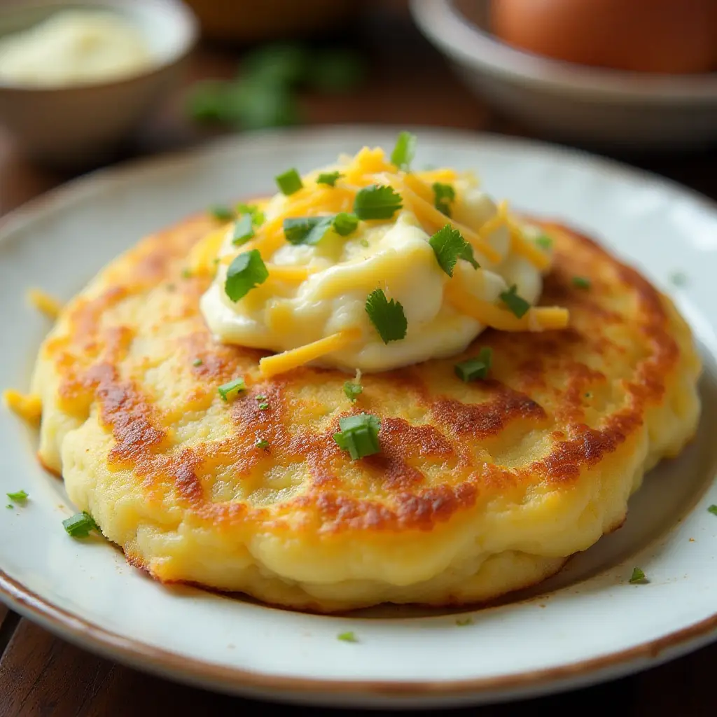 Cheesy Potato Pancakes