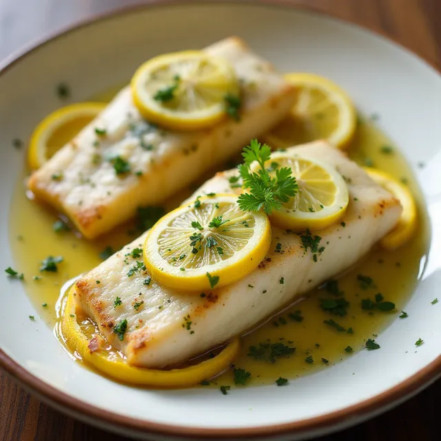 Mediterranean Baked Cod with Lemon