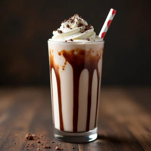 Chocolate Eggnog Milkshake