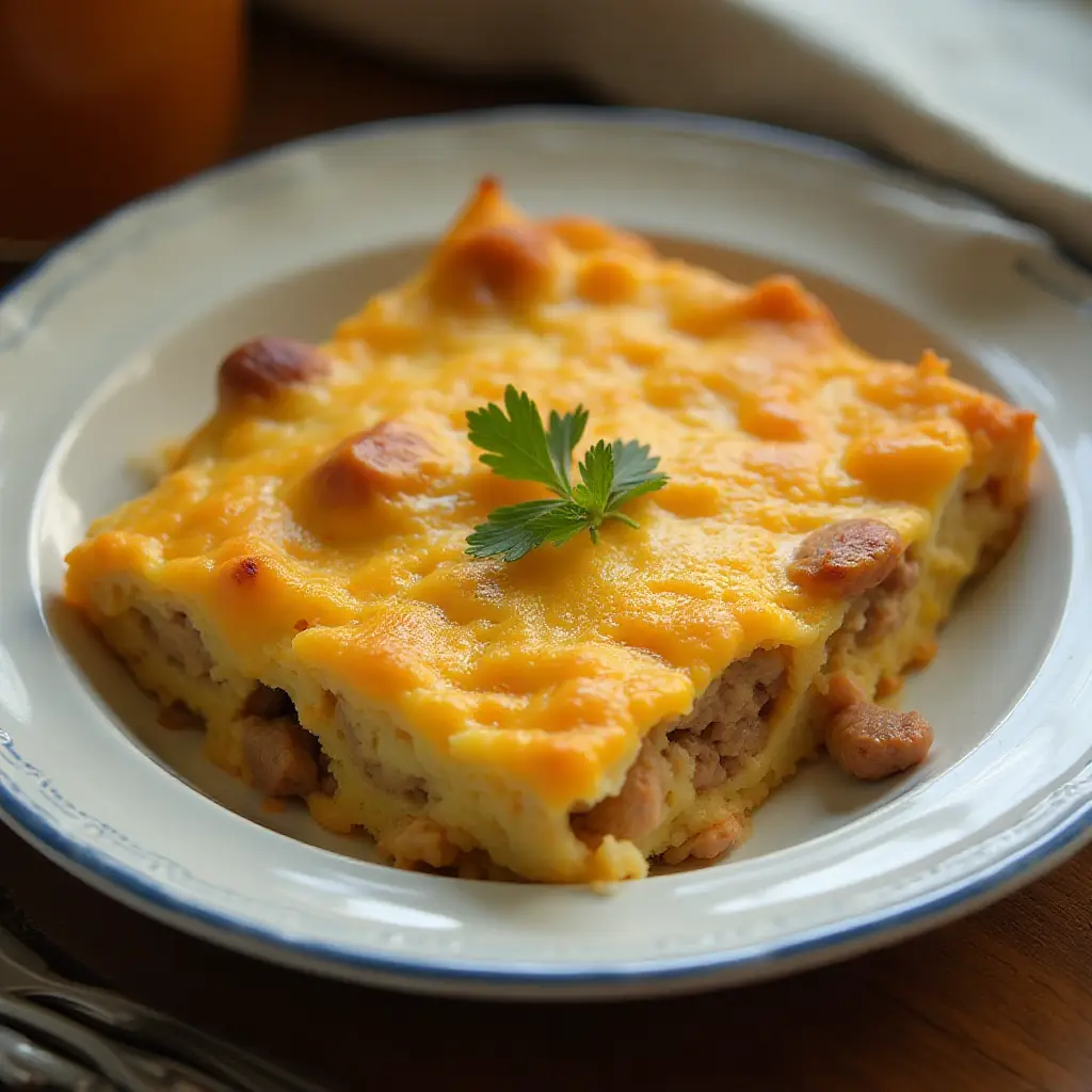 Sausage Hash Brown Breakfast Casserole