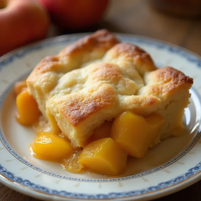 Bisquick Peach Cobbler