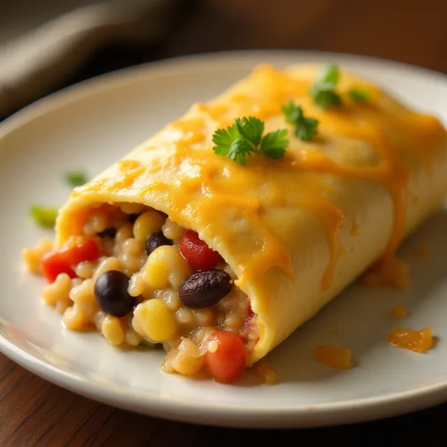 Bean and Honey Burrito Casserole