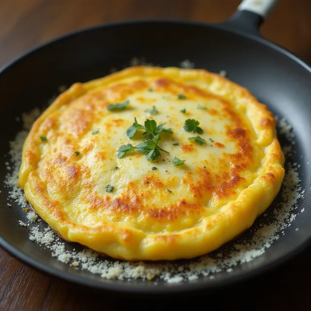 Parmalet (Crisp Parmesan Omelet)