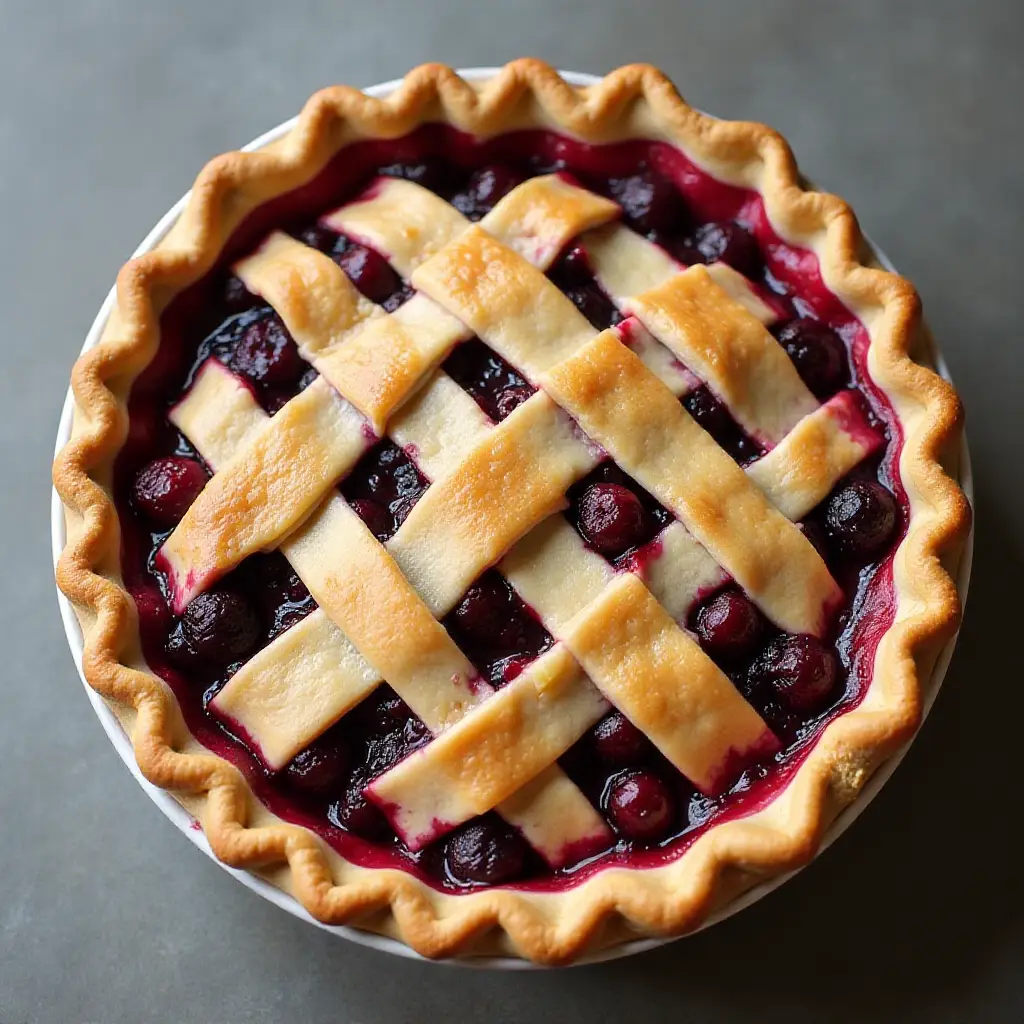 Cherry-Berry Pie with Whole Wheat Pie Crust