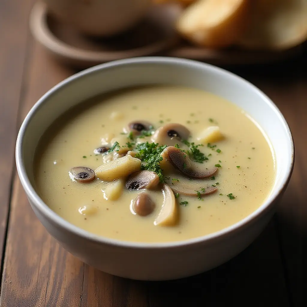 Instant Pot Creamy Mushroom Soup