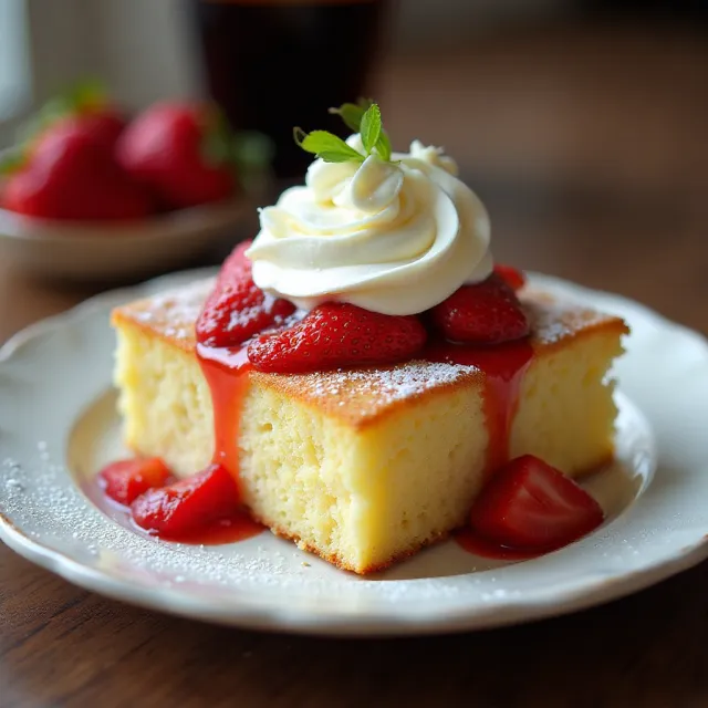 Cottage Pudding (Cake for Strawberry Shortcake)