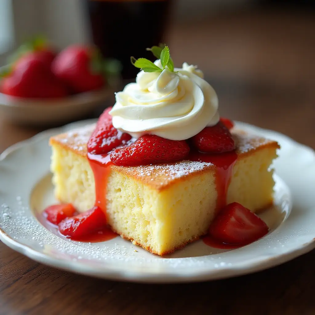 Cottage Pudding (Cake for Strawberry Shortcake)