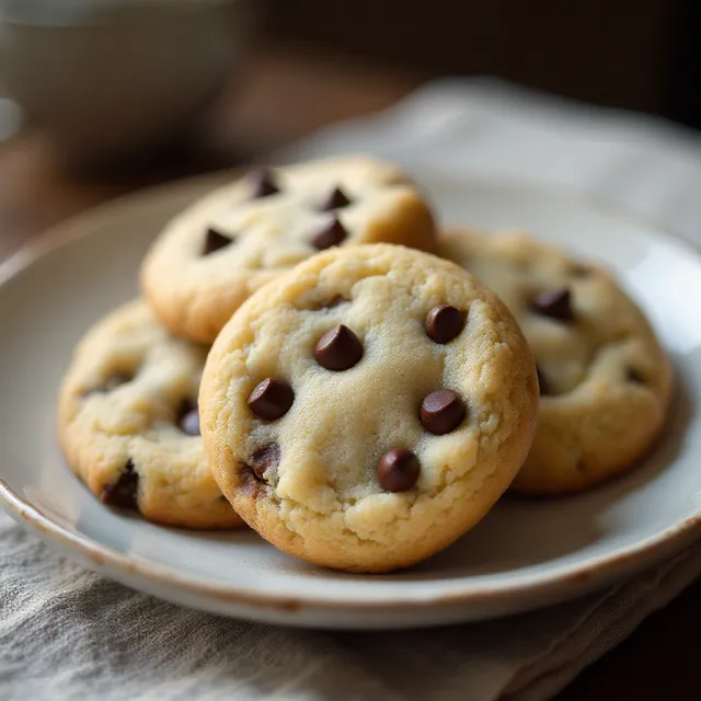 Chocolate Chip Shortbread Cookies