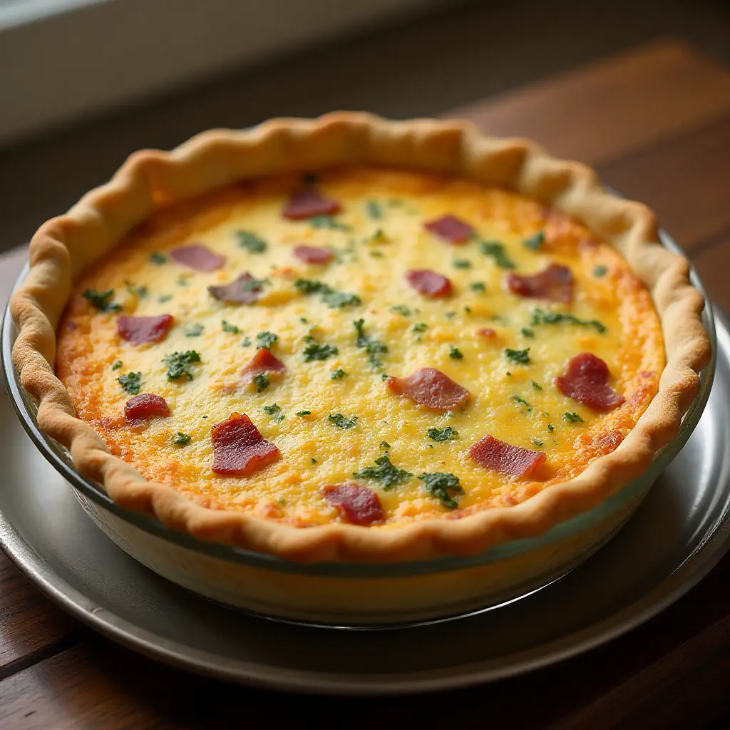 Easy Bacon and Cheese Quiche