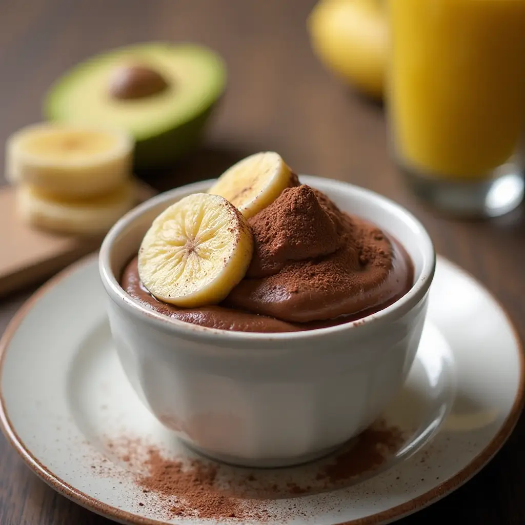 ABC Pudding - Avocado, Banana, Chocolate Delight
