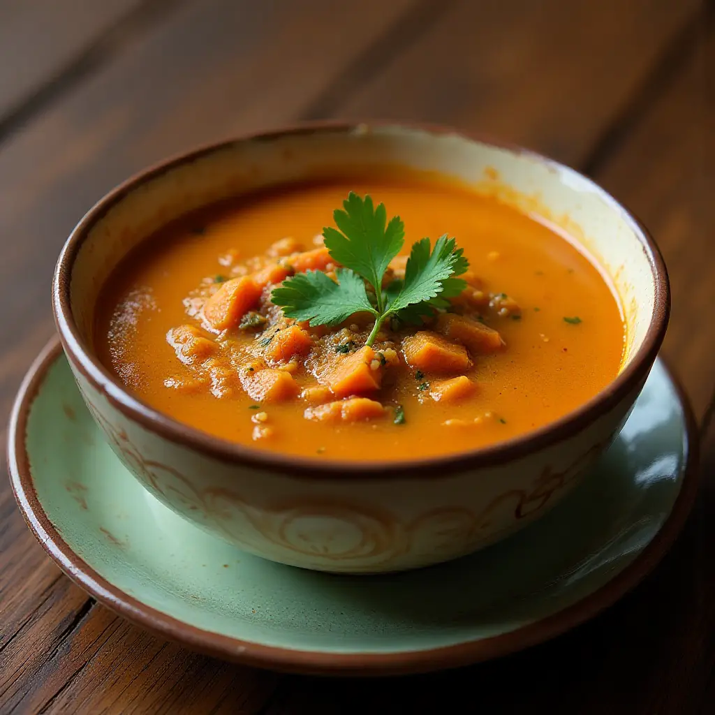 African Sweet Potato and Peanut Soup