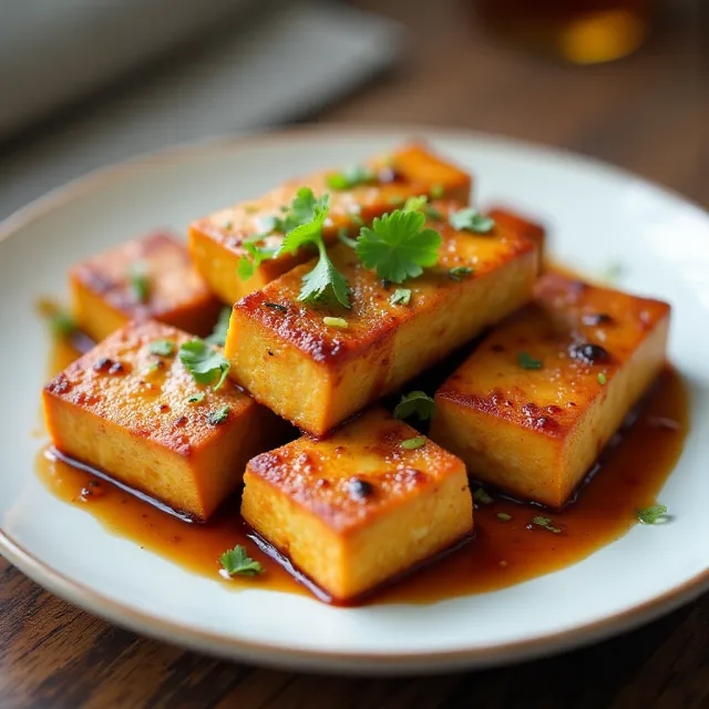 Tofu al forno piccante