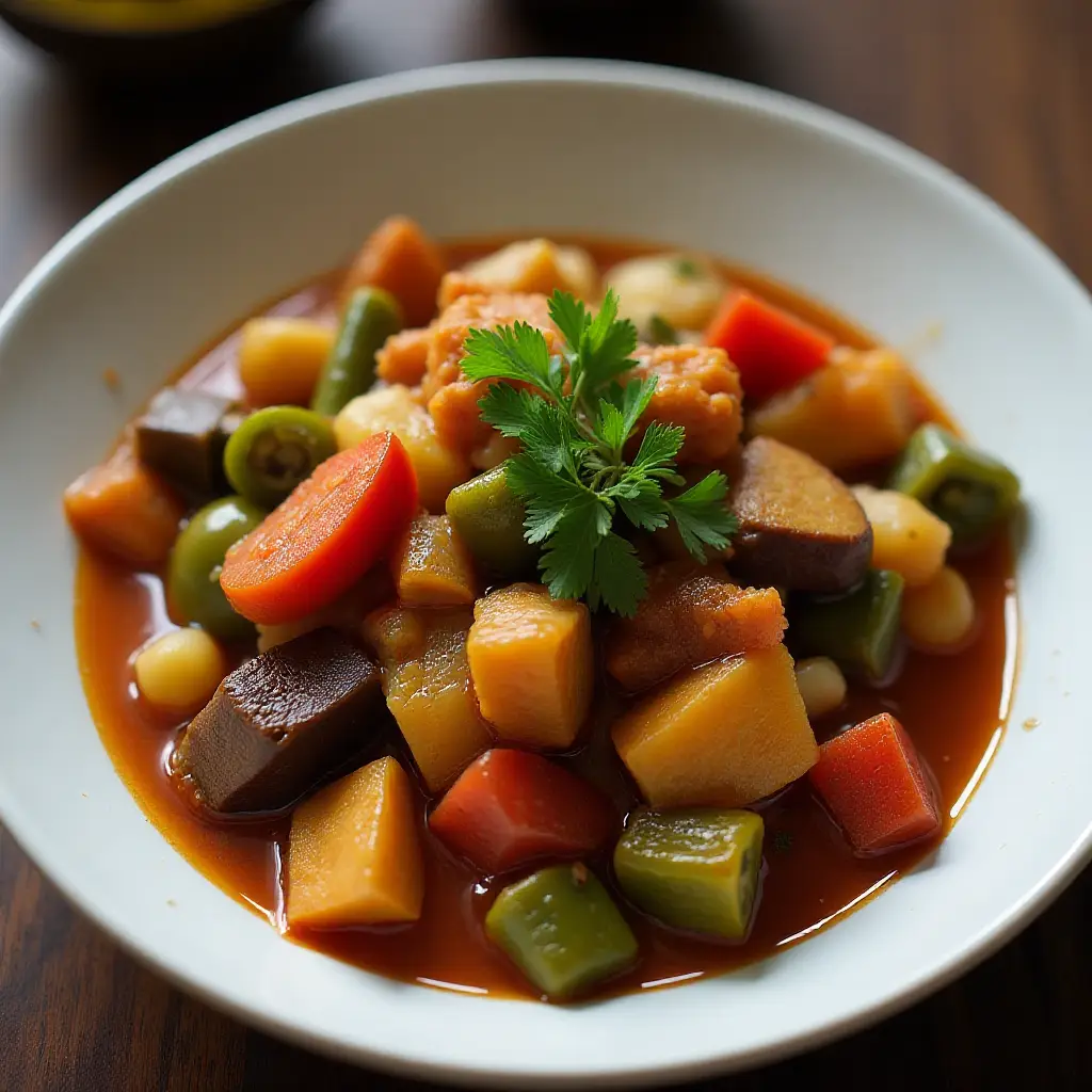 Indonesian Ratatouille with Tempeh