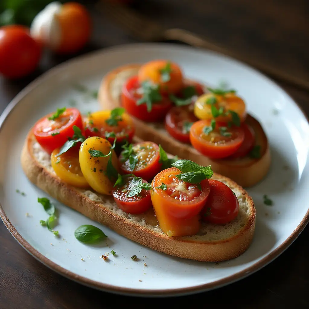 Heirloom Tomato Bruschetta