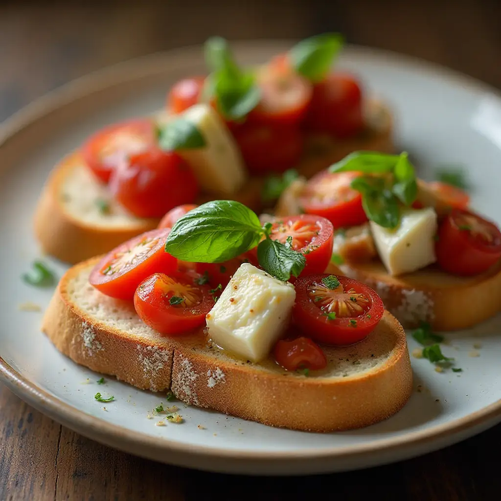 Bruschetta with Mozzarella