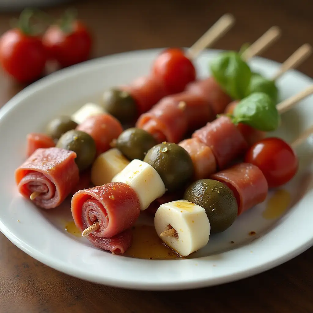 Antipasto on a Stick