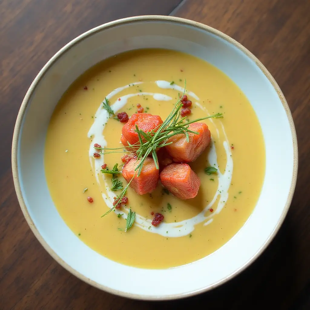 Lobster-Vanilla Bean Bisque