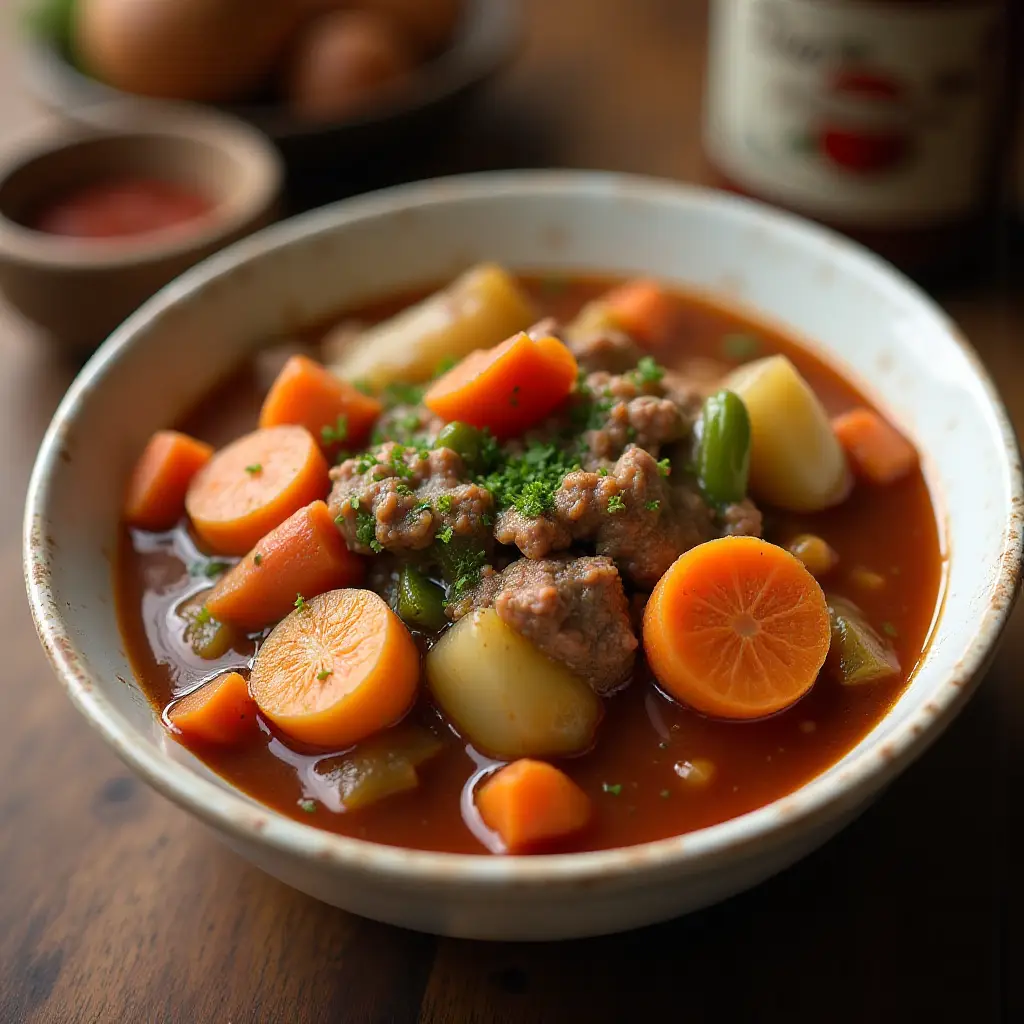 Ground Beef and Vegetable Stew