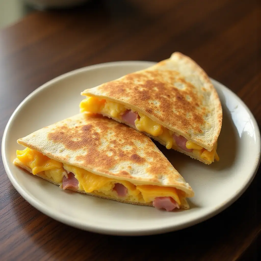 Ham, Egg, and Cheese Quesadillas