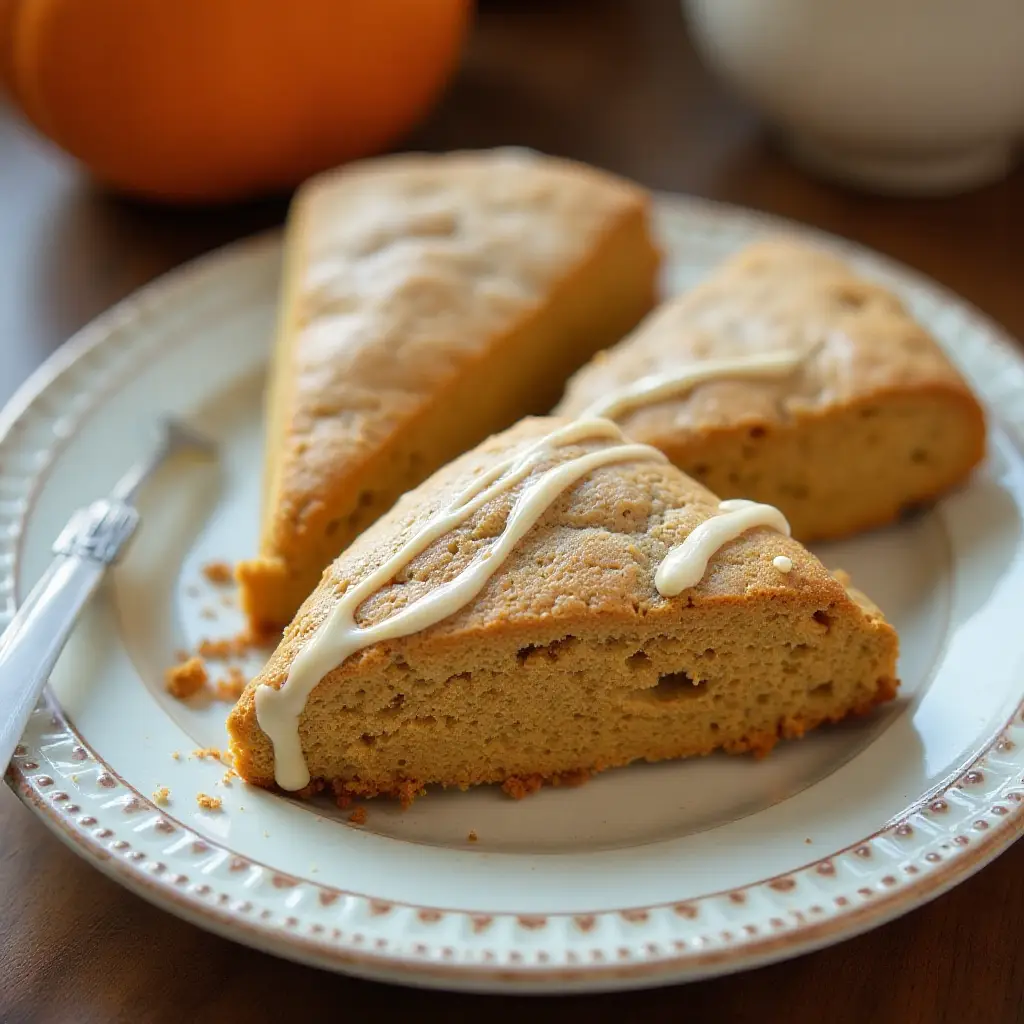 Coffee Shop Pumpkin Scones
