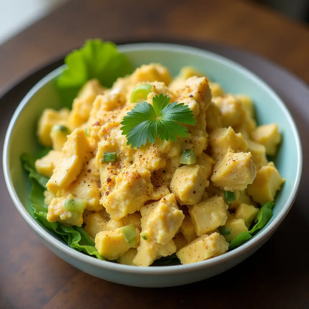 Curried Chicken Salad with Greek Yogurt