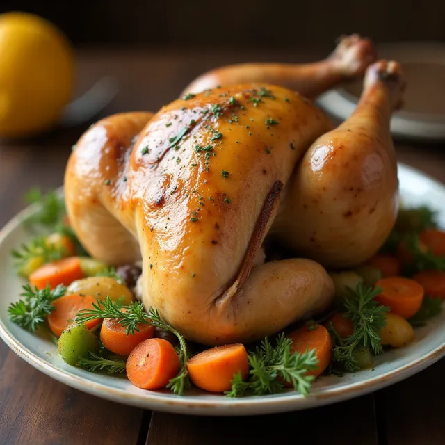 Spatchcocked Butter-Roasted Lemon and Herb Turkey with Gravy