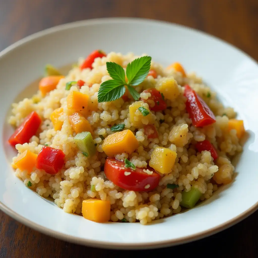 Quinoa and Pepper Pilaf