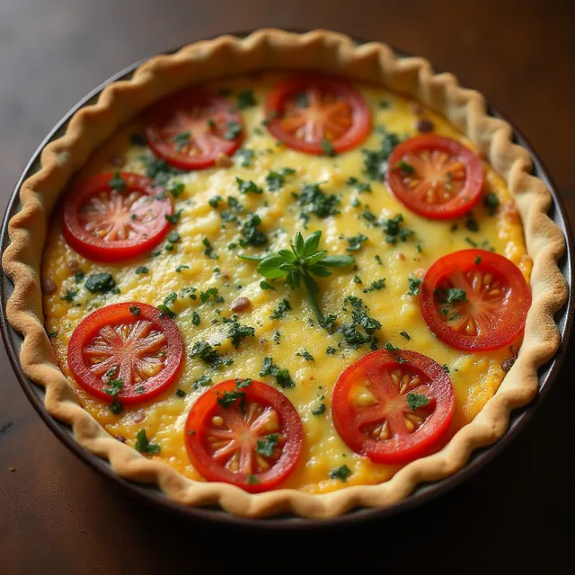 Loaded Vegetarian Quiche