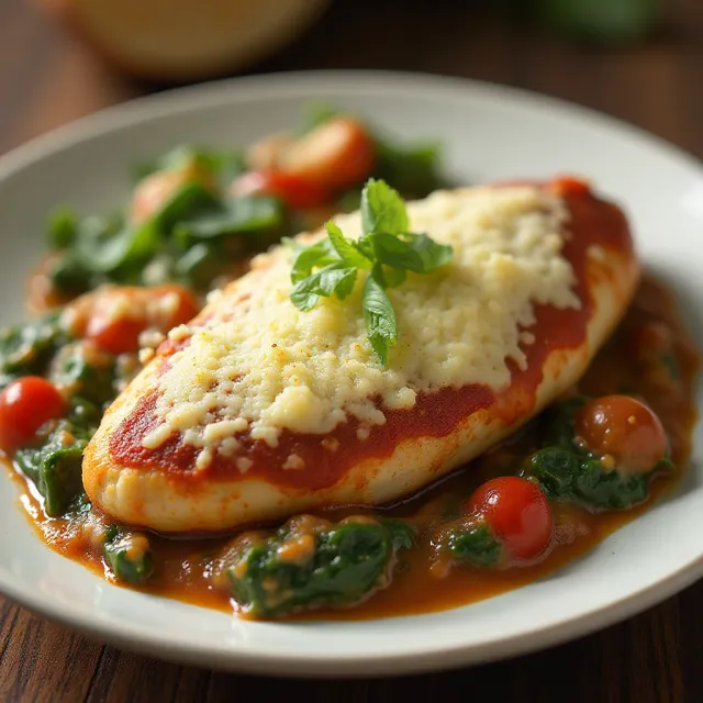 Spinach Chicken Parmesan