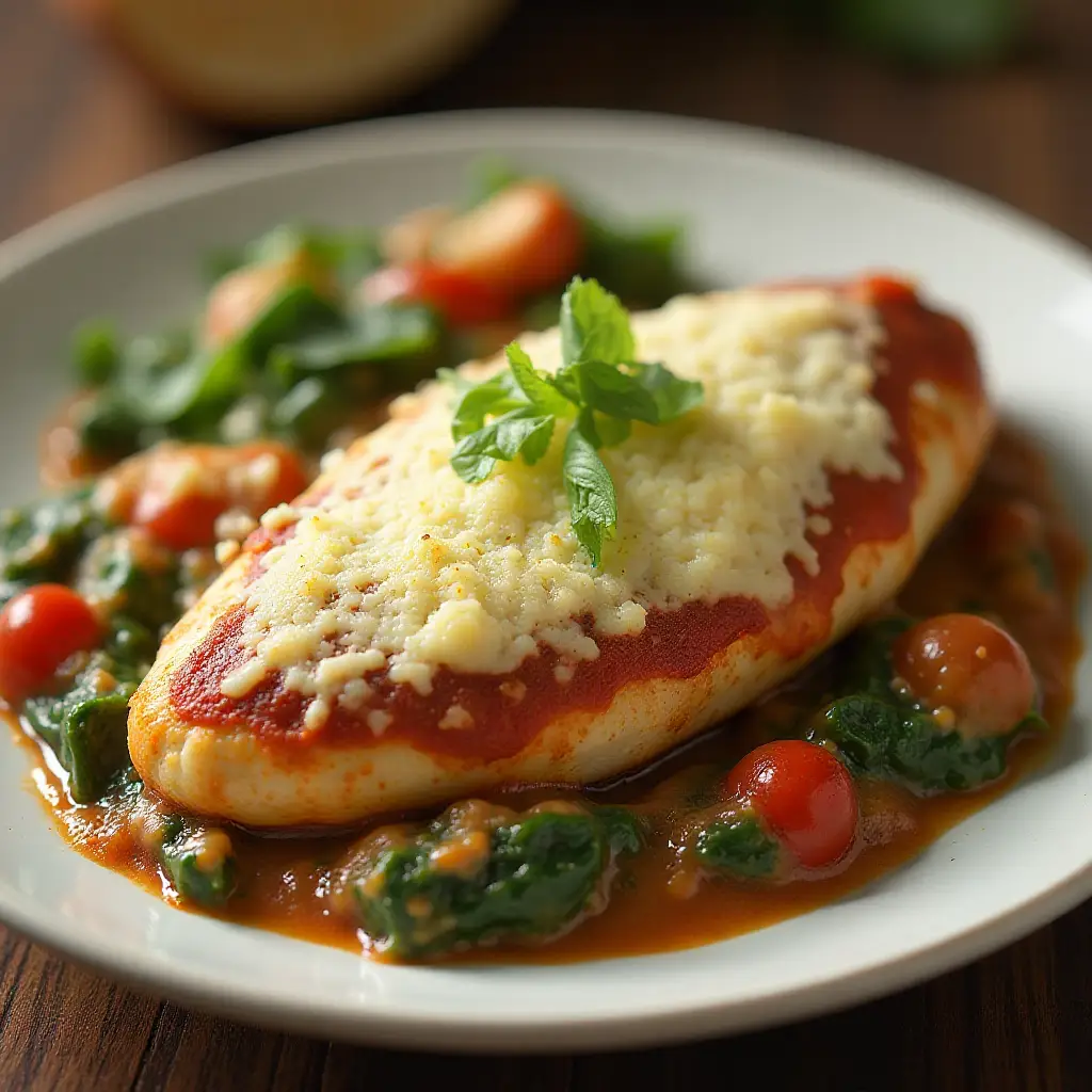 Spinach Chicken Parmesan