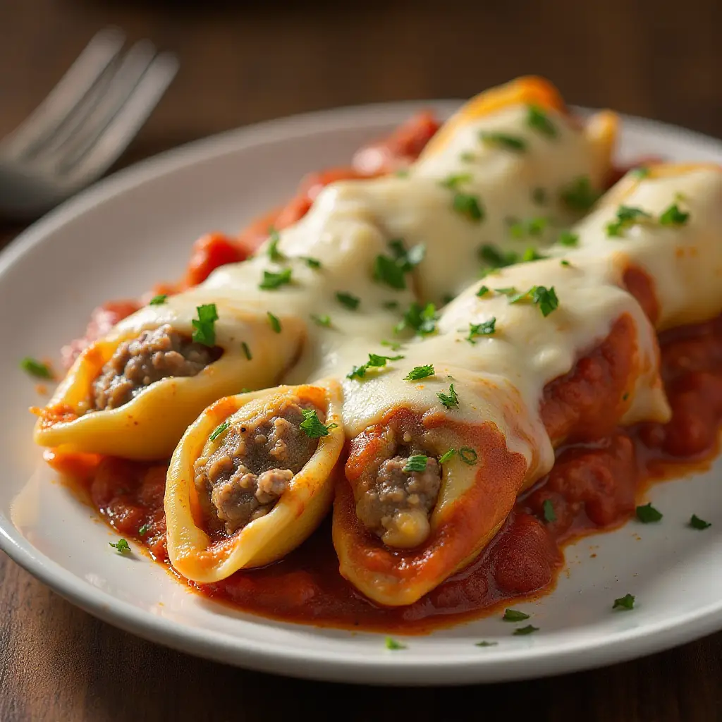 Beef and Mushroom Stuffed Shells