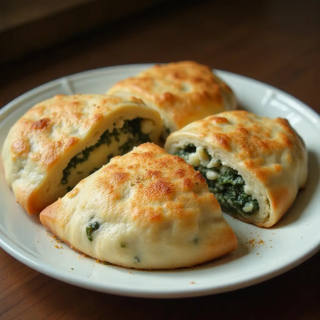 Unbelievable Spinach Calzones