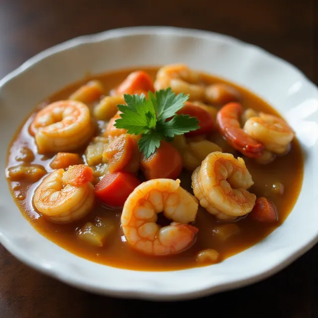 Cajun Crawfish and Shrimp Étouffée